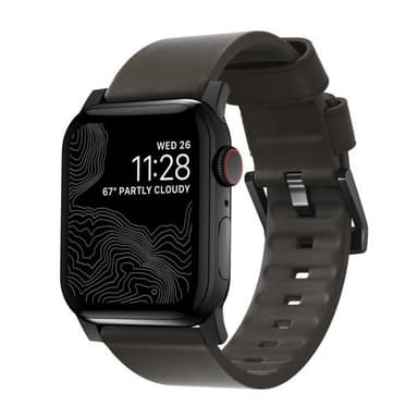 NOMAD Apple Watch 42/44mm/Apple Watch Ultra Ranneke Active Strap Musta/Mjaa Brown