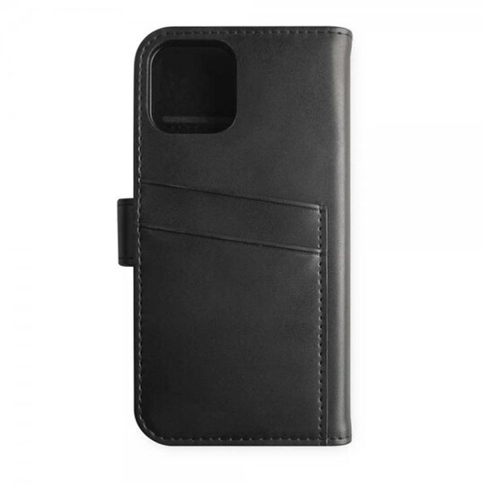 Key iPhone 12/iPhone 12 Pro Suojakotelo Magnet Wallet Unstad Irrotettava Kuori Musta