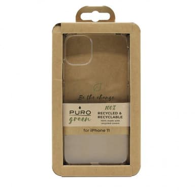 Puro iPhone 11 Suojakuori Recycled & Recyclable Läpinäkyvä Kirkas