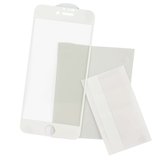 Sandstrøm Curved Glass iPhone 6/7/8/SE Gen. 2 näytönsuoja (valkoinen)