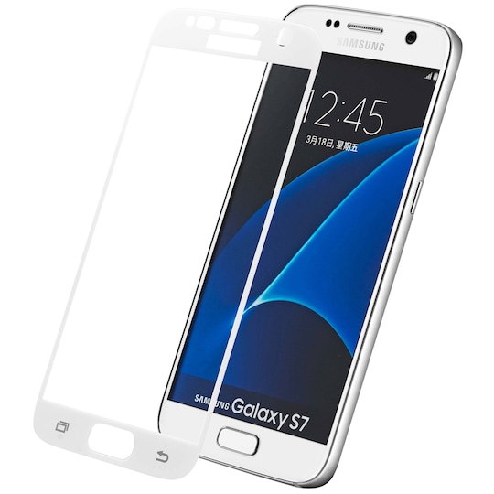 Sandstrøm Samsung Galaxy S7 näytönsuoja (valkoinen)