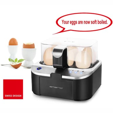 Munakattila "Talking egg cooker" Musta X