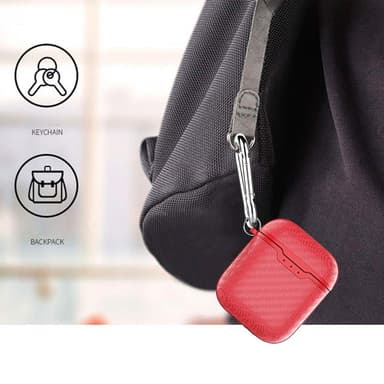 Airpods-kotelo - erittäin iskunkestävä - punainen