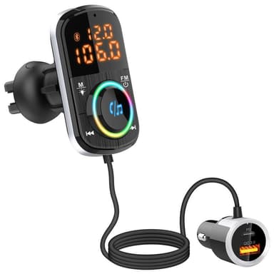 FM-lähetin USB MP3 Bluetooth PD / QC autolle