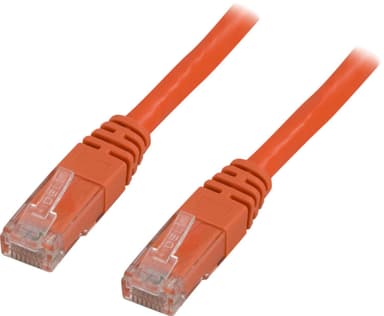 DELTACO U / UTP Cat5e -liitäntäkaapeli 1m, oranssi