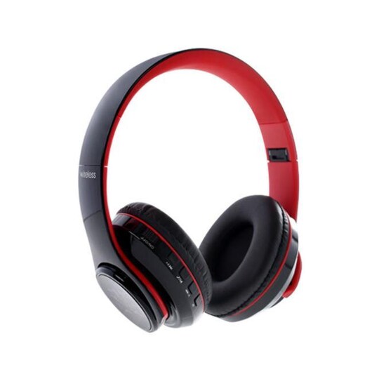 Langattomat Bluetooth-kuulokkeet, musta / punainen