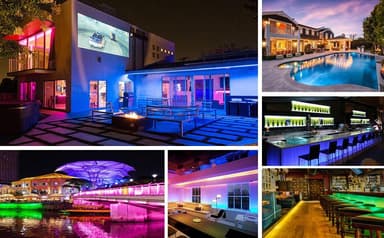 Väriä vaihtava LED-valosilmukka 300 RGB-lamppua (5 m)