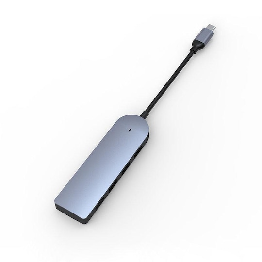 USB 3.0-keskitin, 4 porttia (USB-C uros) alumiinia