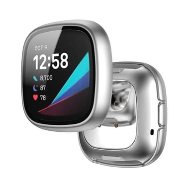 Fitbit Versa Näytönsuoja / Suojus 3 Hopea