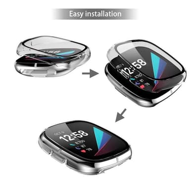 Fitbit Versa Näytönsuoja / Suojus 3 Hopea