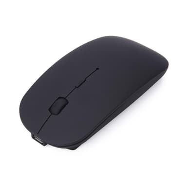 Langaton tietokonehiiri Bluetooth -ladattava musta