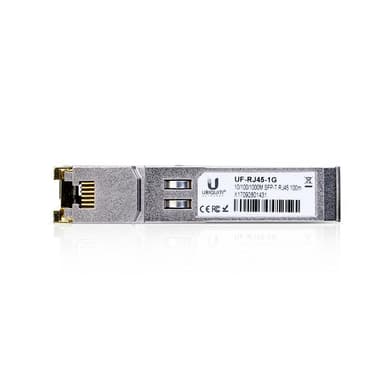 Ubiquiti SFP mallille RJ45, 10 gigabittiä, hopea