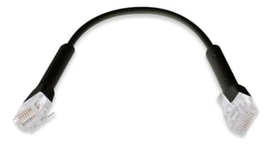 UniFi Ethernet -kaapeli taivutettava RJ45 0,1 m musta