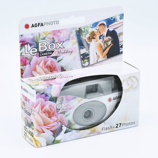 Agfaphoto LeBox Wedding analoginen kertakäyttökamera