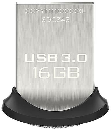 SanDisk Ultra Fit USB 3.0 muistitikku 16 GB