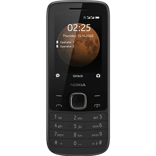 Nokia 225 4G matkapuhelin (musta)