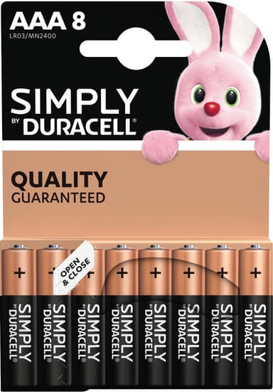 Duracell Simply AAA alkaliparistot (8 kpl)