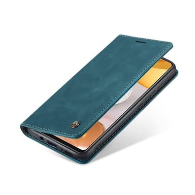 CASEME Retro lompakkokotelo Samsung Galaxy S21 Ultra Siniselle