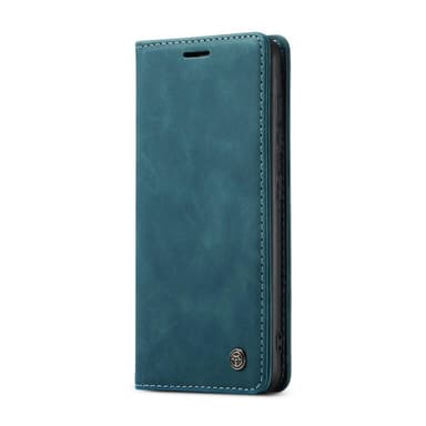 CASEME Retro lompakkokotelo Samsung Galaxy S21 Ultra Siniselle