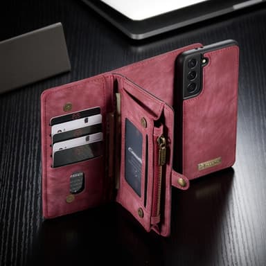 Samsung Galaxy S21 CASEME 2-in-1 Irrotettava - Punainen