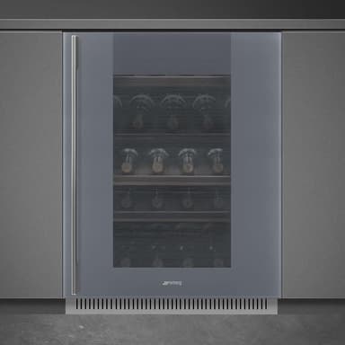 Smeg Linea viinikaappi CVI138RS3 (hopea)