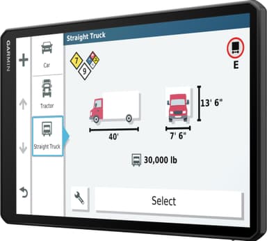 Garmin Dezl LGV1000 rekan GPS-navigaattori (musta)