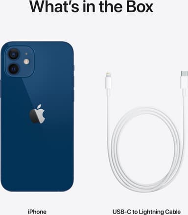 iPhone 12 - 5G älypuhelin 256 GB (sininen)