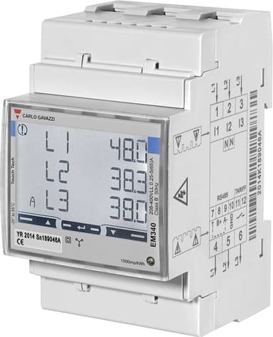 Wallbox Powerboost energiamittari EM340DINAV23XS1X