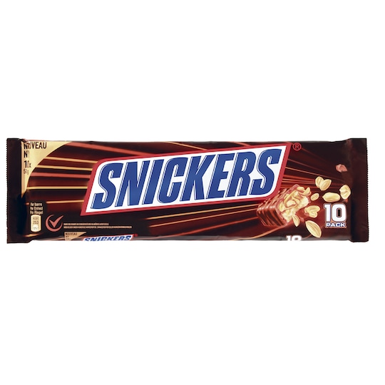 Snickers suklaapatukka 10 kpl
