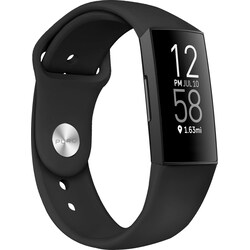 Puro Icon Link Fitbit Charge 4/3 sport ranneke (musta)