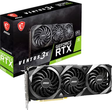 MSI RTX 3060 VENTUS 3X OC 12GB graphics card