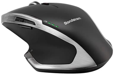 Sandstrøm S500 langaton hiiri (musta/hopea)