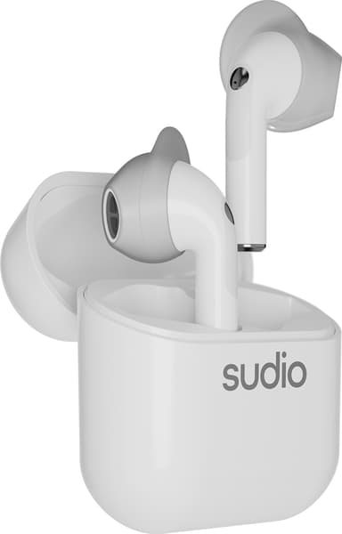 Sudio Nio täysin langattomat in-ear kuulokkeet (valkoinen)
