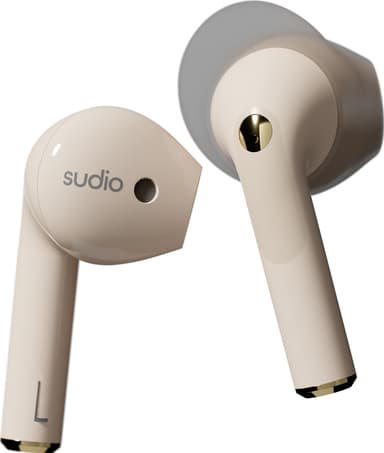 Sudio Nio täysin langattomat in-ear kuulokkeet (hiekka)