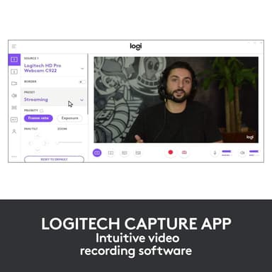 Logitech Brio Stream 4K webkamera (musta)