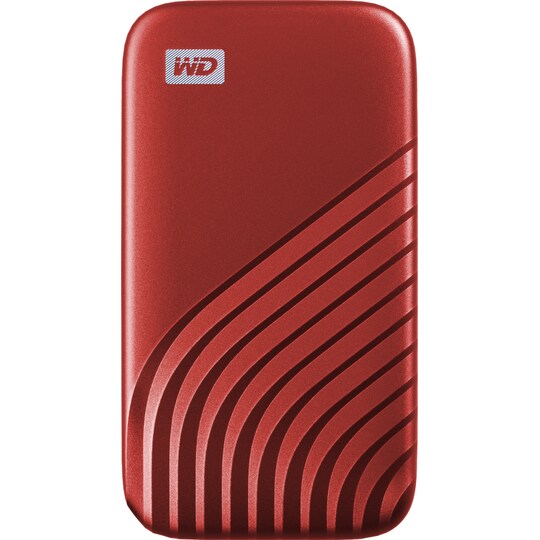 WD My Passport kannettava SSD 500 GB (punainen)