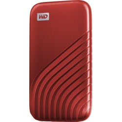 WD My Passport kannettava SSD 1 TB (punainen)