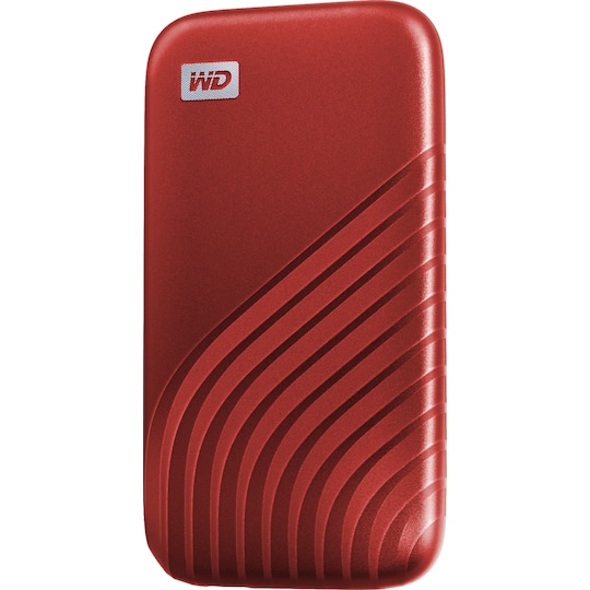 WD My Passport kannettava SSD 500 GB (punainen)