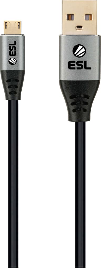 ESL USB-A - Micro-USB PS4/XB1 latauskaapeli 2 m