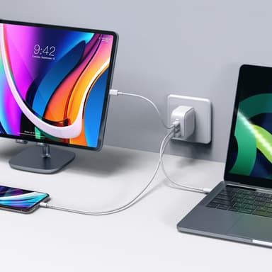 Hyper HyperJuice 66 W USB-C laturi (valkoinen)