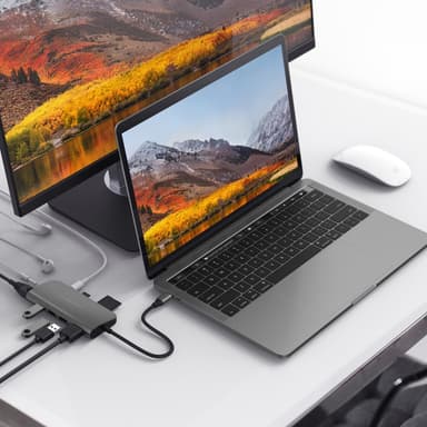 Hyper HyperDrive Power USB C 9-in-1 telakka (harmaa)