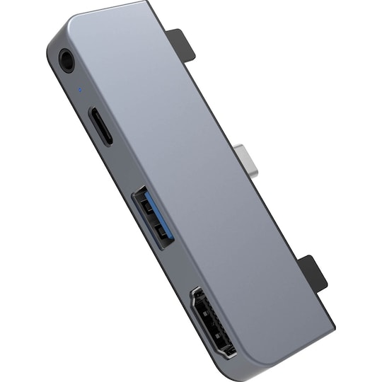 Hyper HyperDrive USB-C 4-in-1 iPad telakointiasema (avaruudenharmaa)