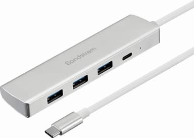Sandstrøm USB-C 3.1 hubi