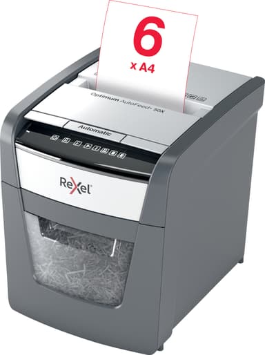 Rexel Optimum AutoFeed+ 50X paperisilppuri (ristiinleikkaus)