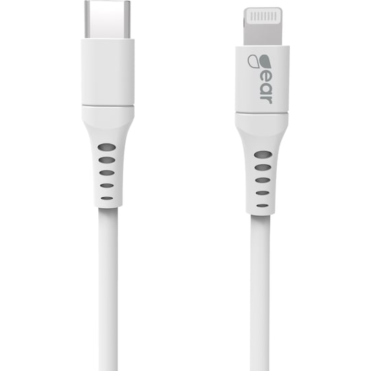 Gear USB-C - Lightning MFi kaapeli 2 m (valkoinen)