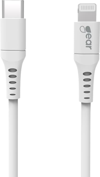 Gear USB-C - Lightning MFi kaapeli 2 m (valkoinen)