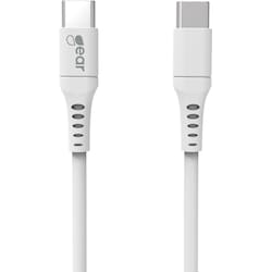 Gear USB-C - USB-C 2.0 kaapeli 1m (valkoinen)