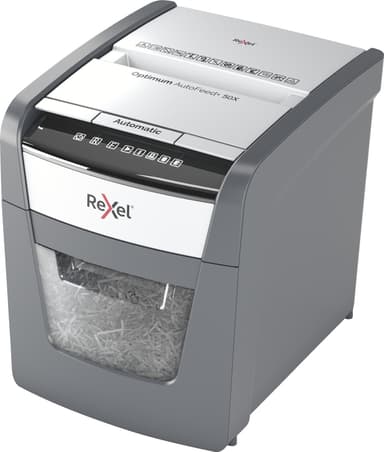 Rexel Optimum AutoFeed+ 50X paperisilppuri (ristiinleikkaus)