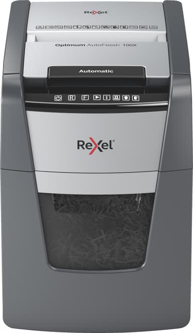 Rexel Optimum AutoFeed+ 100X paperisilppuri (ristiinleikkaus)
