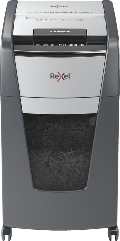 Rexel Optimum AutoFeed+ 225X paperisilppuri (ristiinleikkaus)